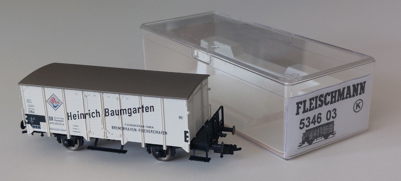 Fleischmann H0 DC Wagon DR 5346 03, "Heinrich Baumgarten"., Hobby en Vrije tijd, Modeltreinen | H0, Ophalen of Verzenden, Gelijkstroom