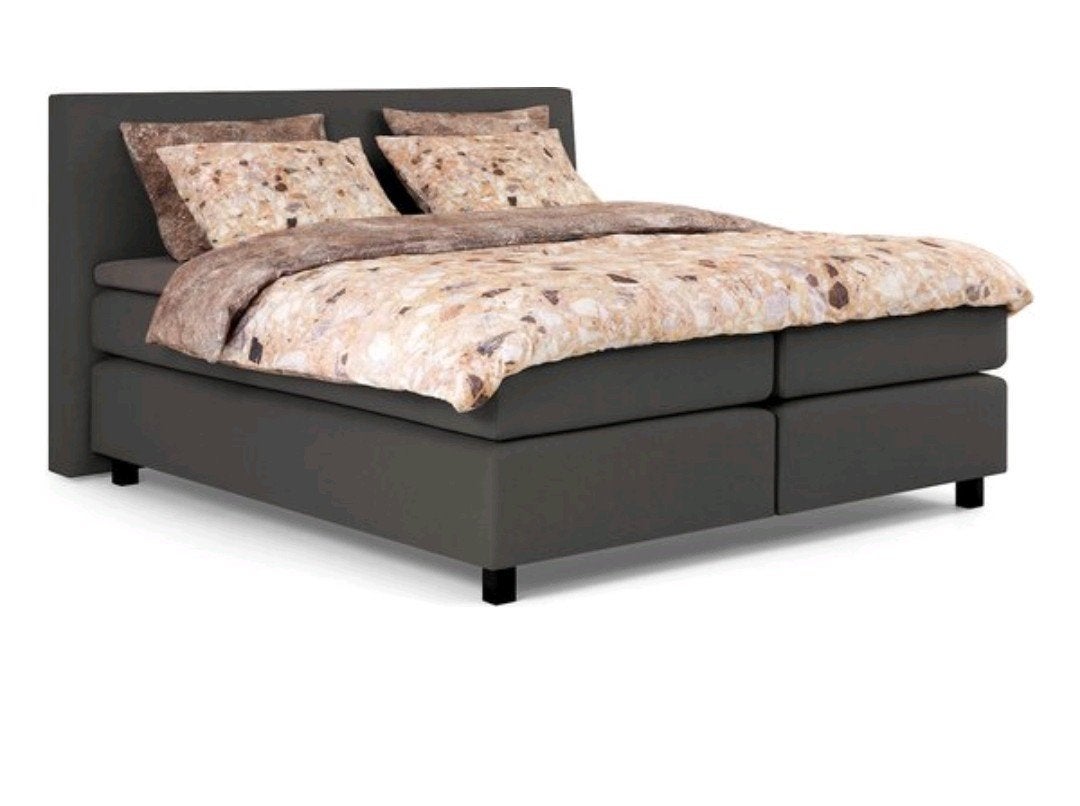 Boxspring autentik tunn KOOPJE!!!, Ophalen, Blauw, 210 cm, Tweepersoons