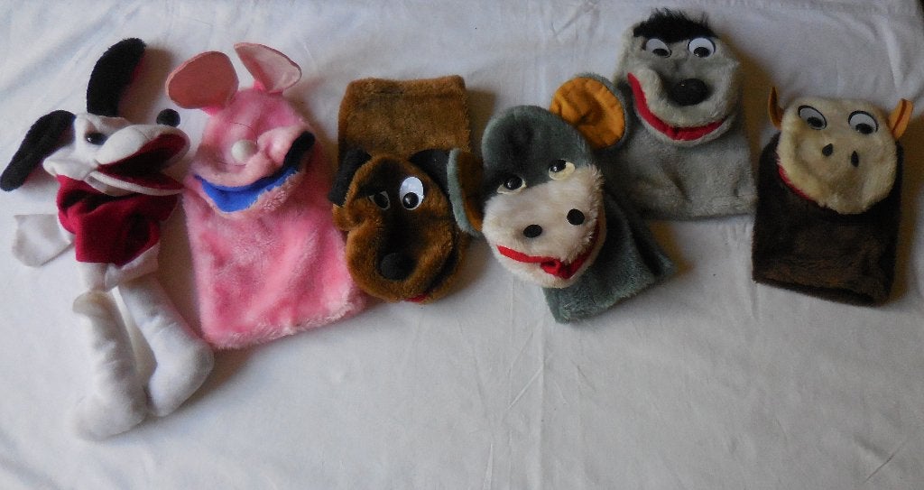 Zes vrolijke Handpoppen., Kinderen en Baby's, Ophalen, Gebruikt, Overige typen