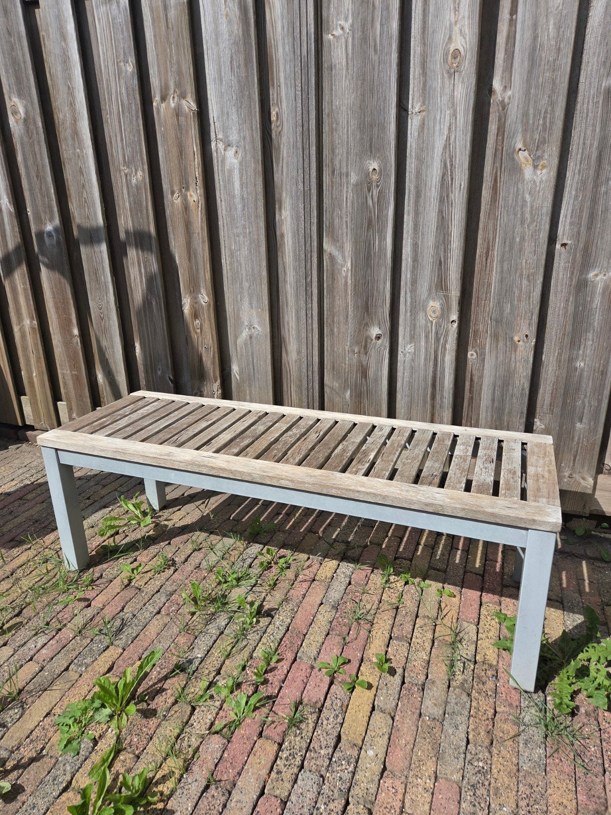 Houten bankje, gebruikt, 130cm, Ophalen, Gebruikt, Hout