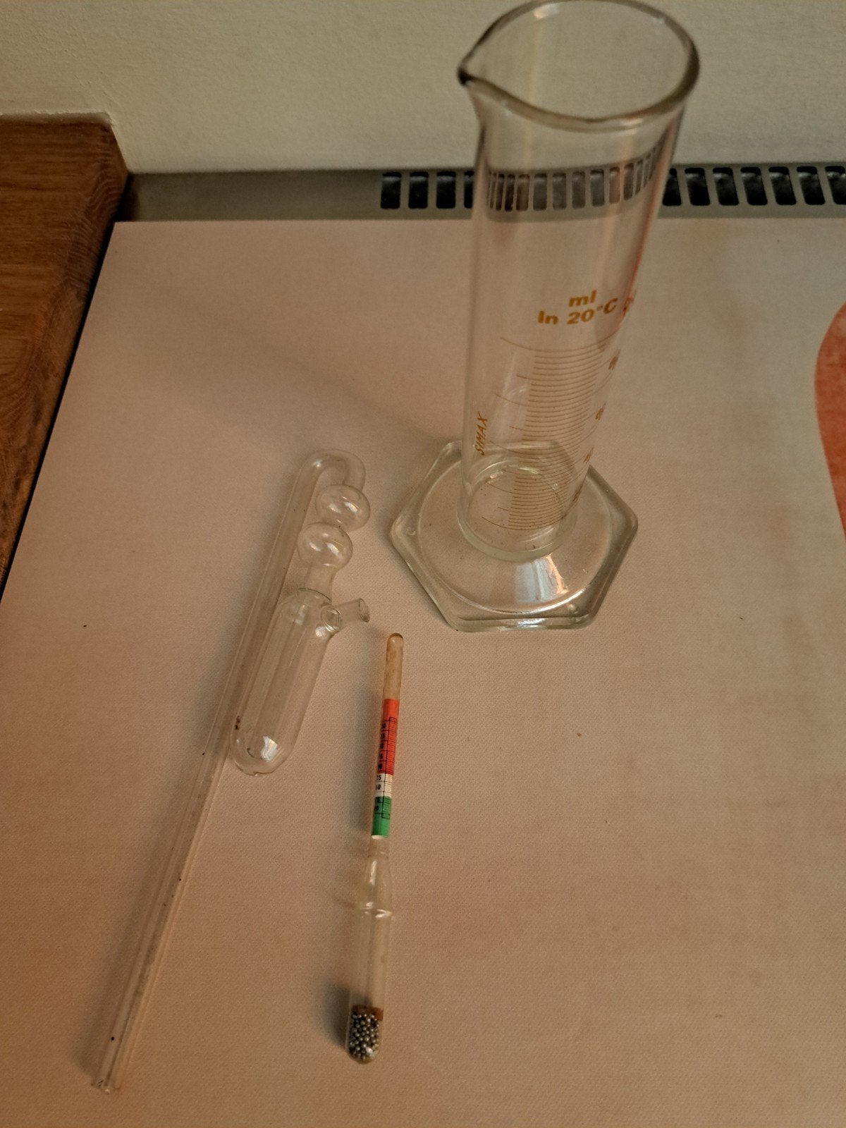 Brouwbenodigdheden: Maatcilinder, Hydrometer, waterslot, Ophalen of Verzenden