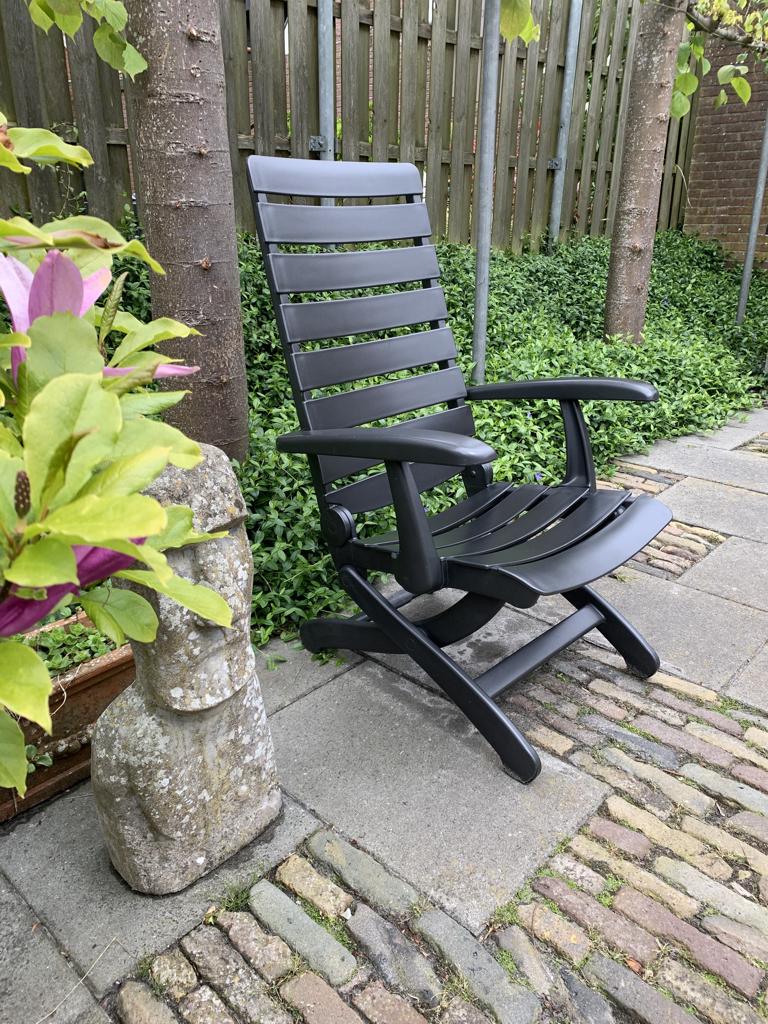 Kettler Tiffany tuinstoelen in ANTRACIET!!!! kleur., Ophalen of Verzenden, Gebruikt, Kunststof, Verstelbaar