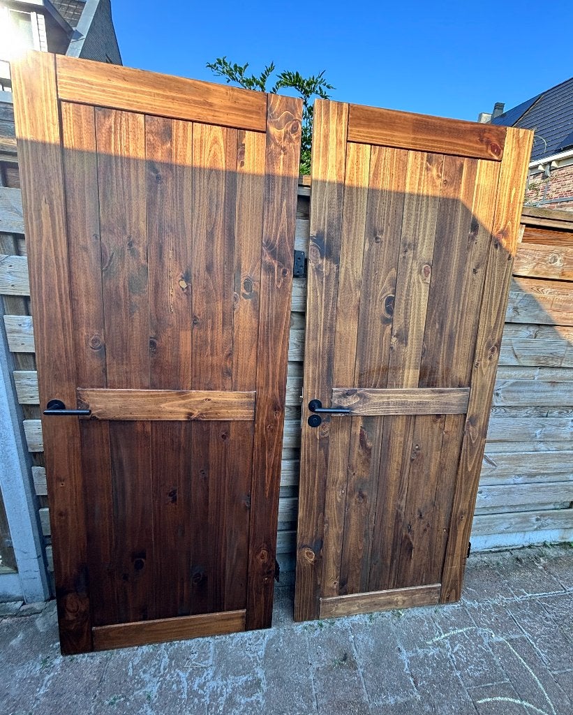 Massief Houten Deuren: Stompe Binnendeuren, Barn Schuifdeur, Doe-het-zelf en Verbouw, Deuren en Horren, Ophalen, 80 tot 100 cm