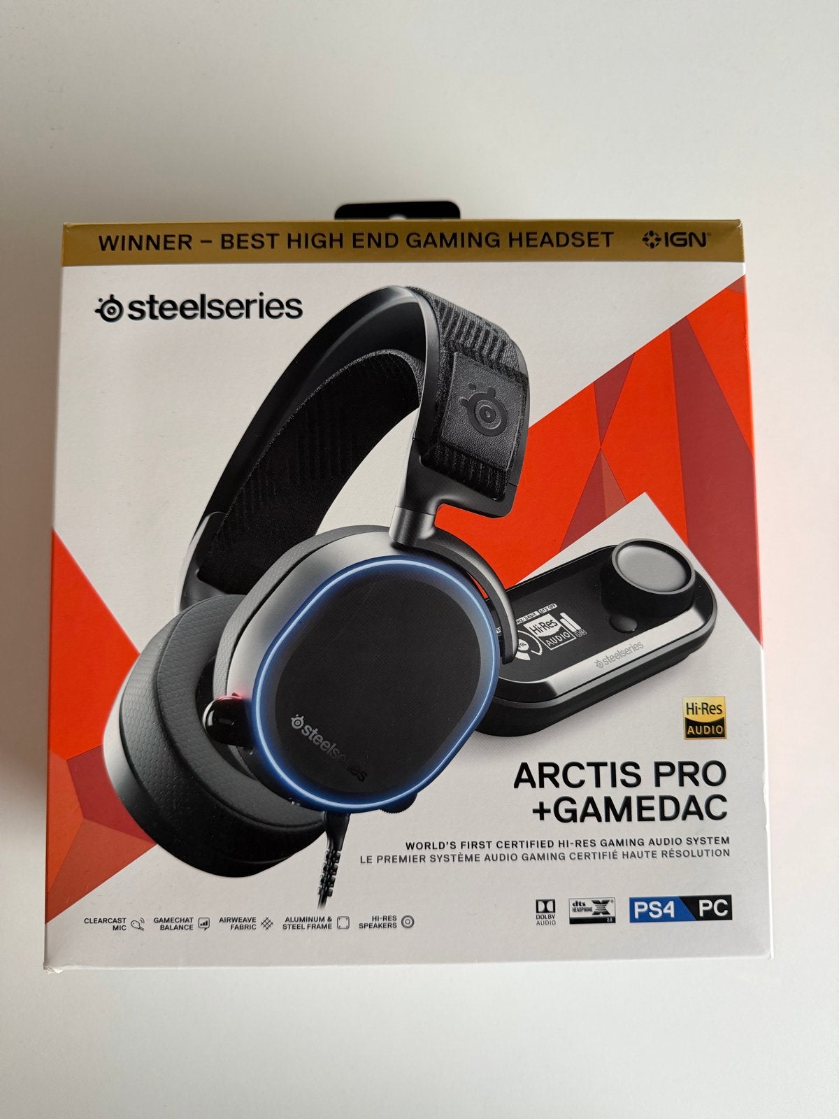 SteelSeries Arctis Pro + GameDAC Gaming Headset, Mute-functie, Ophalen of Verzenden, Zo goed als nieuw, Over-ear