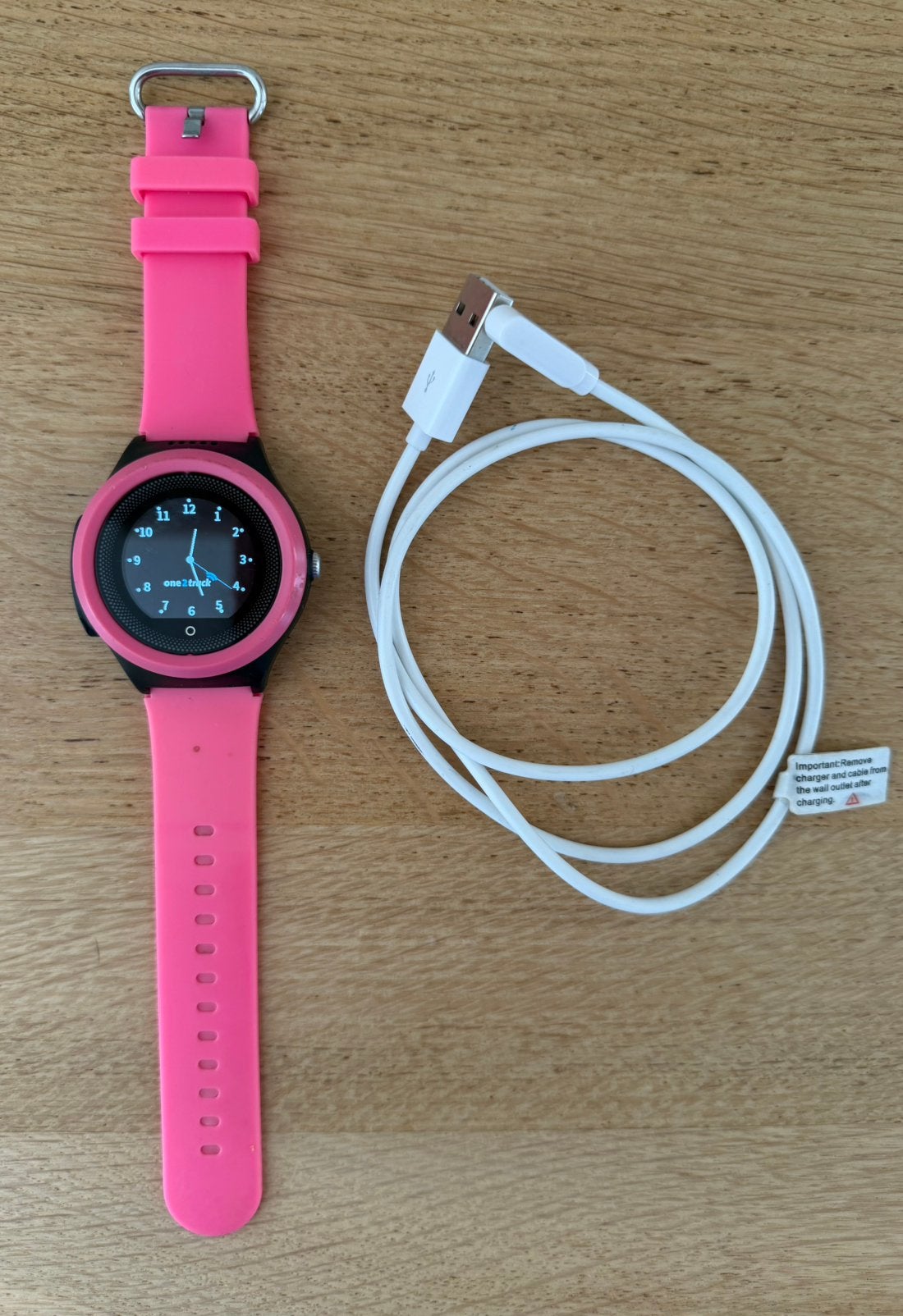 One2track Connect Move GPS Horloge - Roze, Sieraden, Tassen en Uiterlijk, Ophalen of Verzenden, Zo goed als nieuw, Roze, Jongen of Meisje