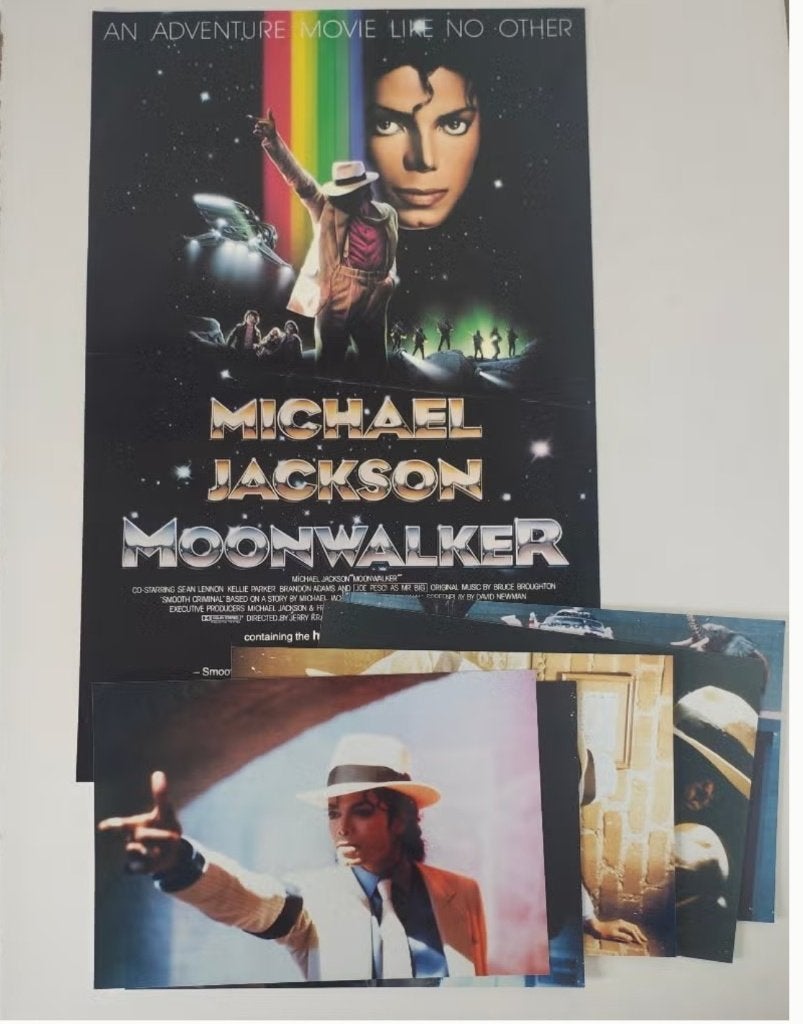 Moonwalker Michael Jackson - filmposter+ foto's, Ophalen, Gebruikt, Poster, Artwork of Schilderij