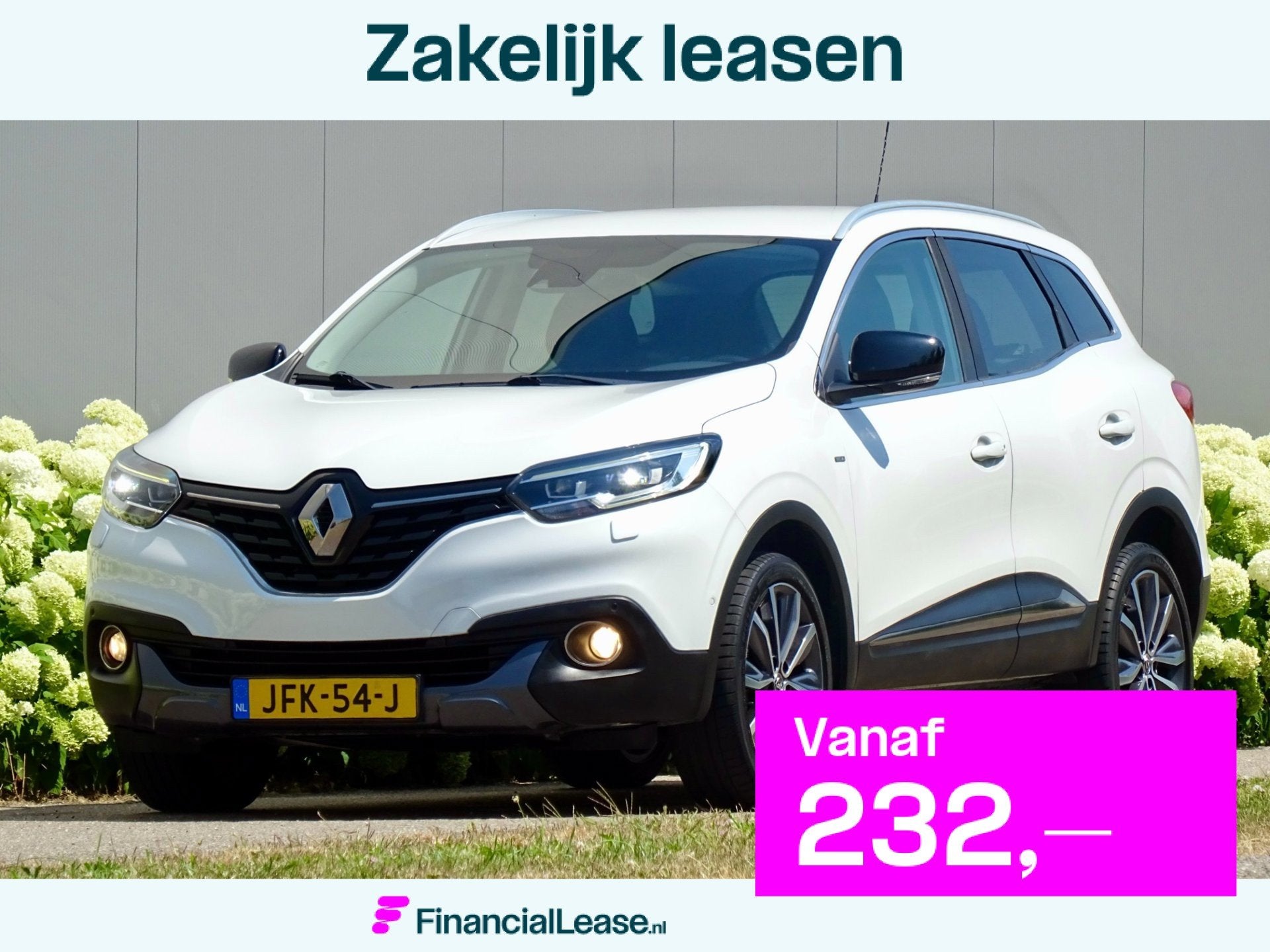 Renault KADJAR 1.2 TCe BOSE // PEARL-WHITE / LEER / 19INCH, Voorwielaandrijving, Kadjar, Parkeersensor, Gebruikt