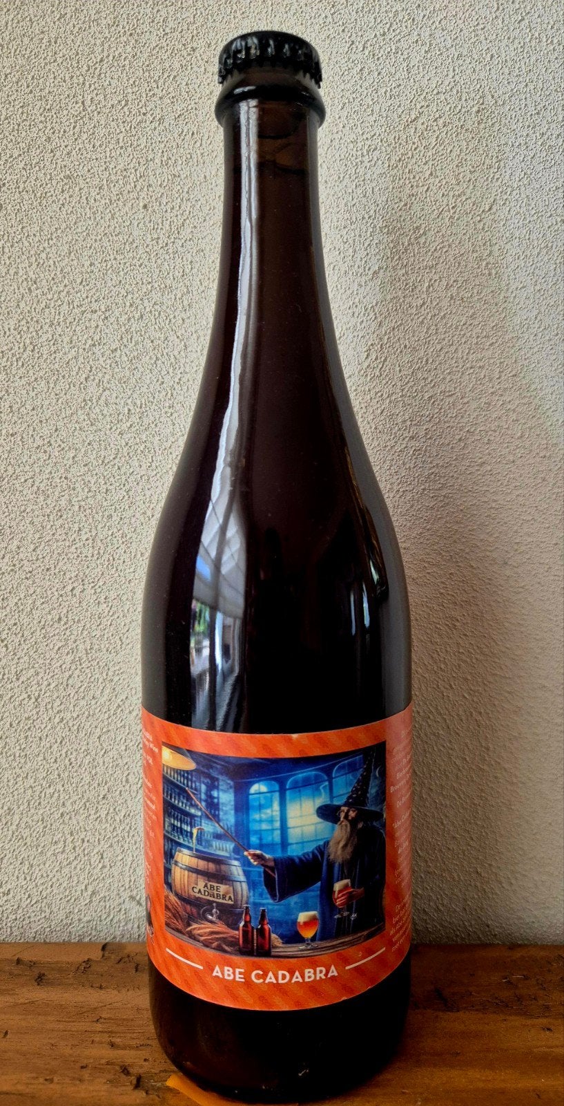 0,75 fles Abe Cadabra bier, American Barley Wine De Cherubyn, Ophalen of Verzenden, Zo goed als nieuw, Flesje(s), Overige merken