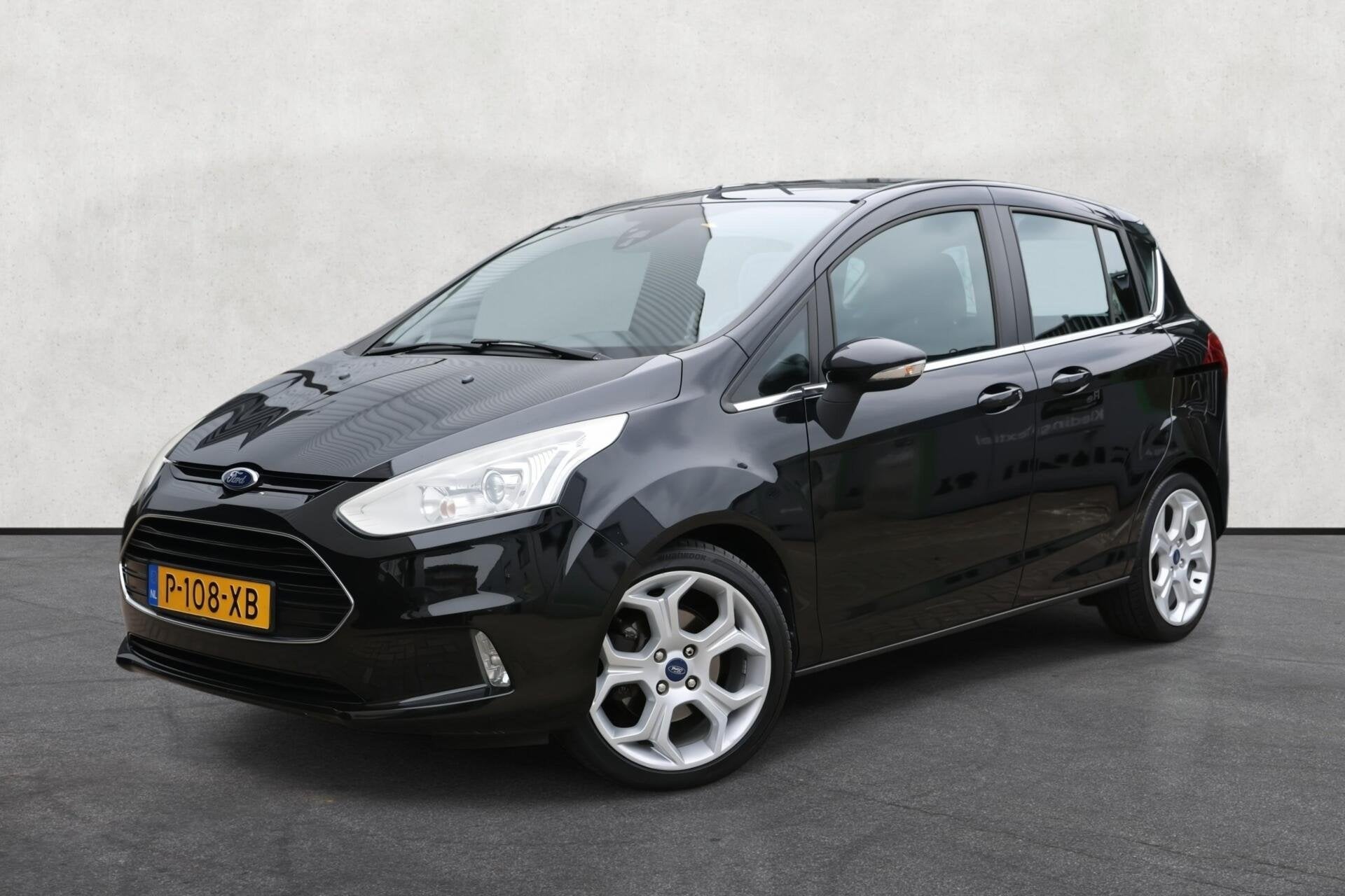 Ford B-Max 1.0 EcoBoost Titanium | ISO| Climate | Cruise |, Auto's, Voorwielaandrijving, Euro 5, Gebruikt, Zwart