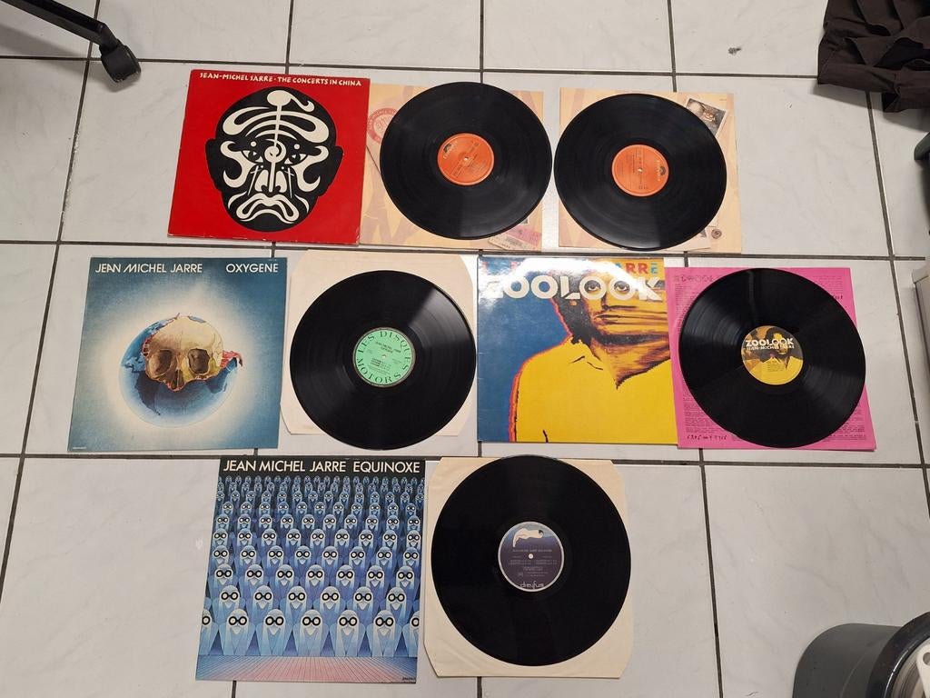 Vintage 4x vinyl lps albums Jean Michel Jarre jaren 70/ 80, Cd's en Dvd's, Vinyl | Pop, Ophalen of Verzenden, Gebruikt, 12 inch