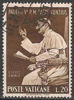 Vaticaan No.434 O. ADV. no.14 AB., Verzenden, Gestempeld
