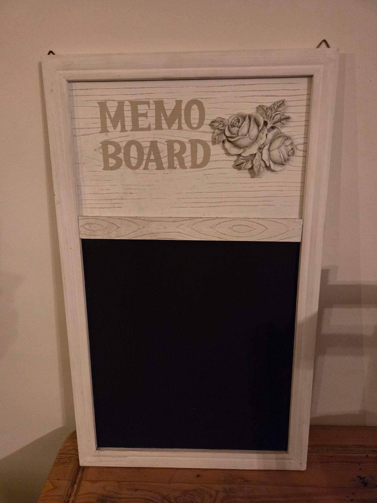 Wit Houten Memobord 30cm br. 50cm h x 1,5 cm  dik, Ophalen of Verzenden, Hout, Wit, Overige merken
