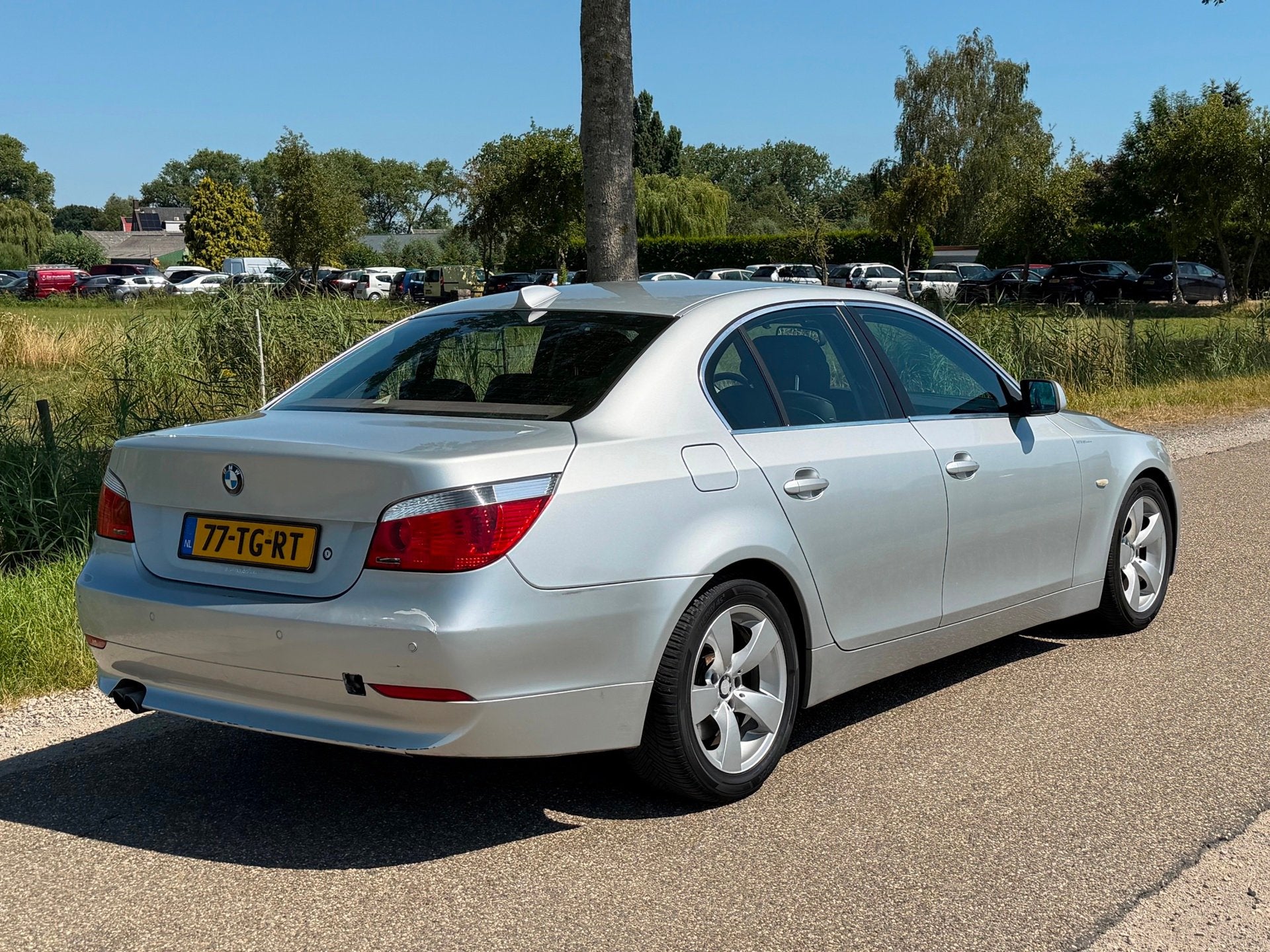 BMW 5-serie 525i High Executive AUT APK 05-2027 Airco Leder, Auto's, BMW, Automaat, Achterwielaandrijving, Gebruikt, Zwart