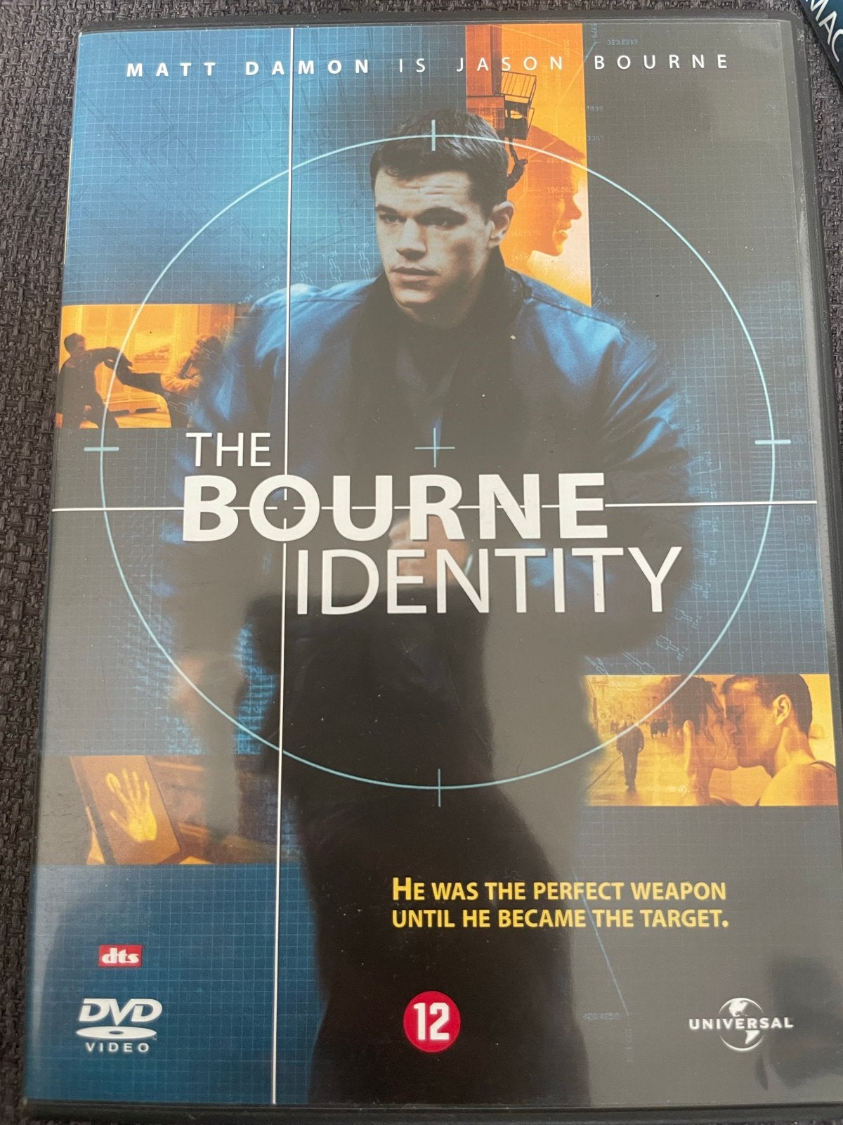 The Bourne Identity DVD - Actiethriller met Matt Damon, Nederlands, Actiethriller, Ophalen of Verzenden, Vanaf 12 jaar