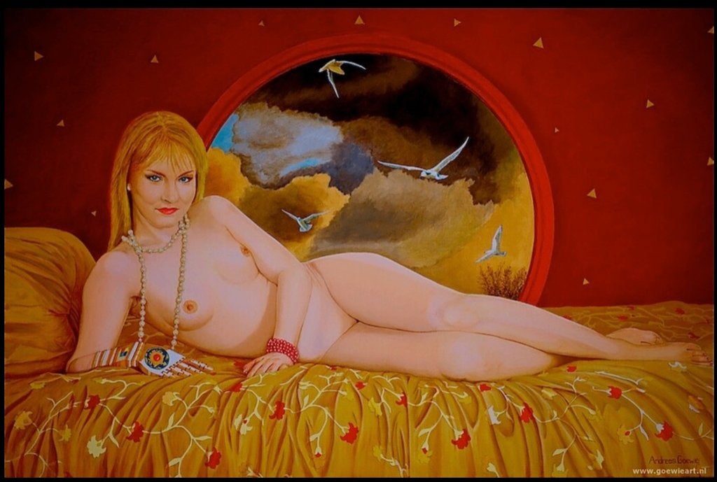 FemKee, 100 x 160 cm. Olieverf op linnen., Ophalen