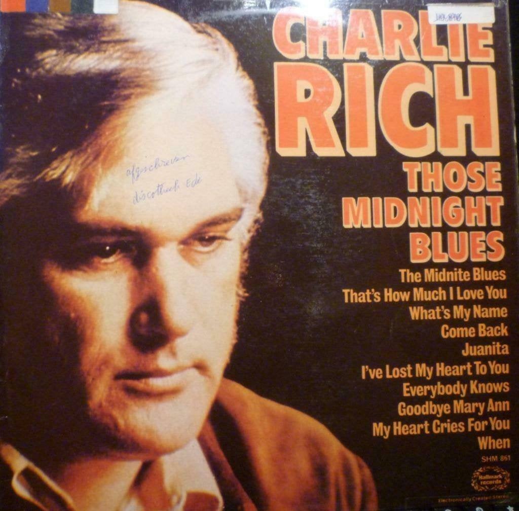 Charlie Rich – Those Midnight Blues"", Ophalen of Verzenden, Zo goed als nieuw, 12 inch