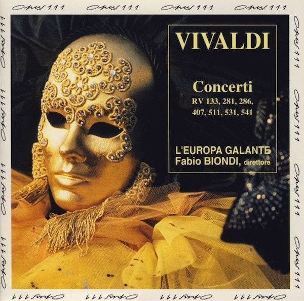 VIVALDI Concerti CD BIONDI OPUSIII, Ophalen of Verzenden, Barok, Gebruikt, Orkest of Ballet