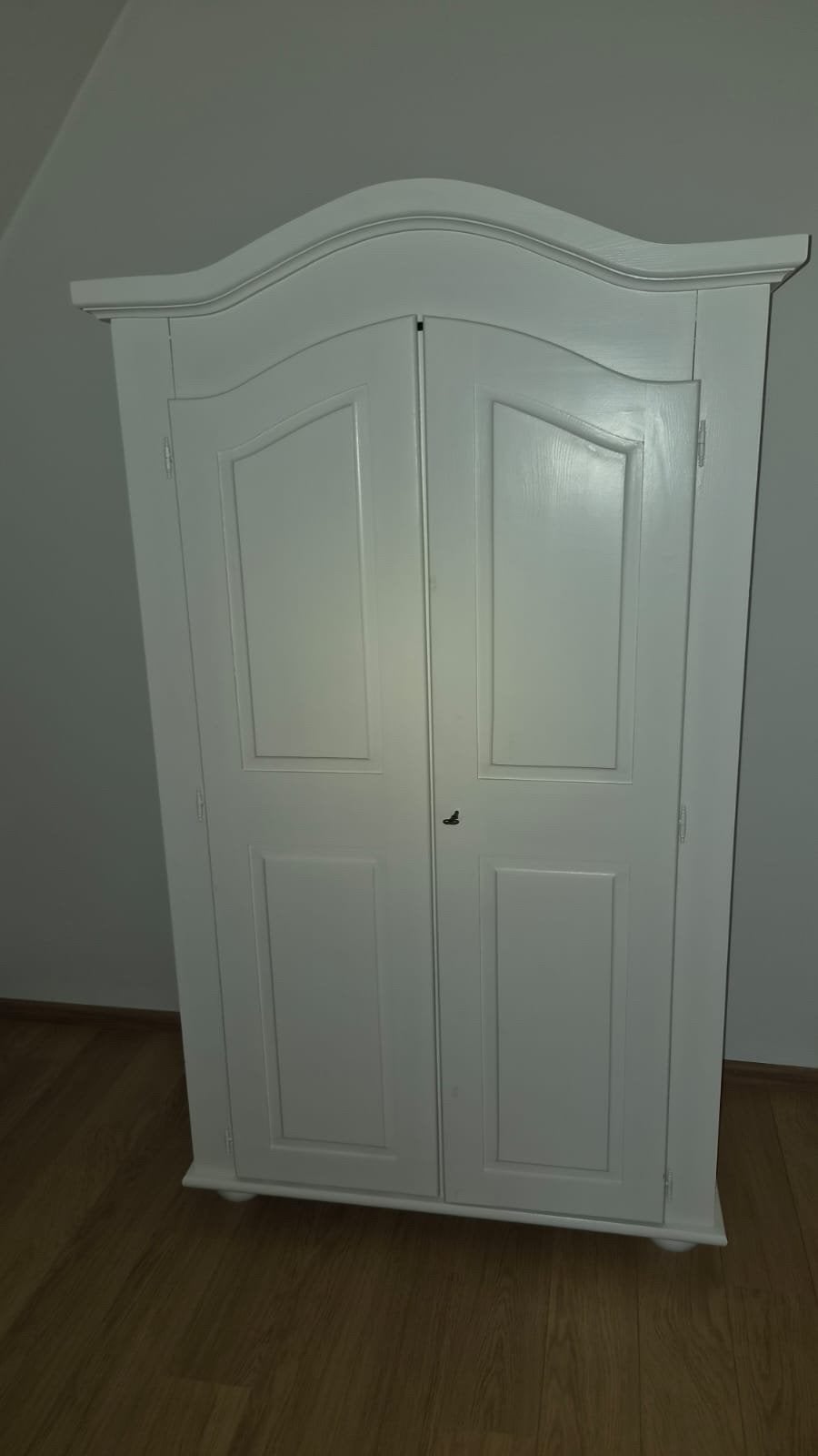 Witte kledingkast en kaptafel set, Ophalen, 100 tot 150 cm, Zo goed als nieuw, Met lade(s)
