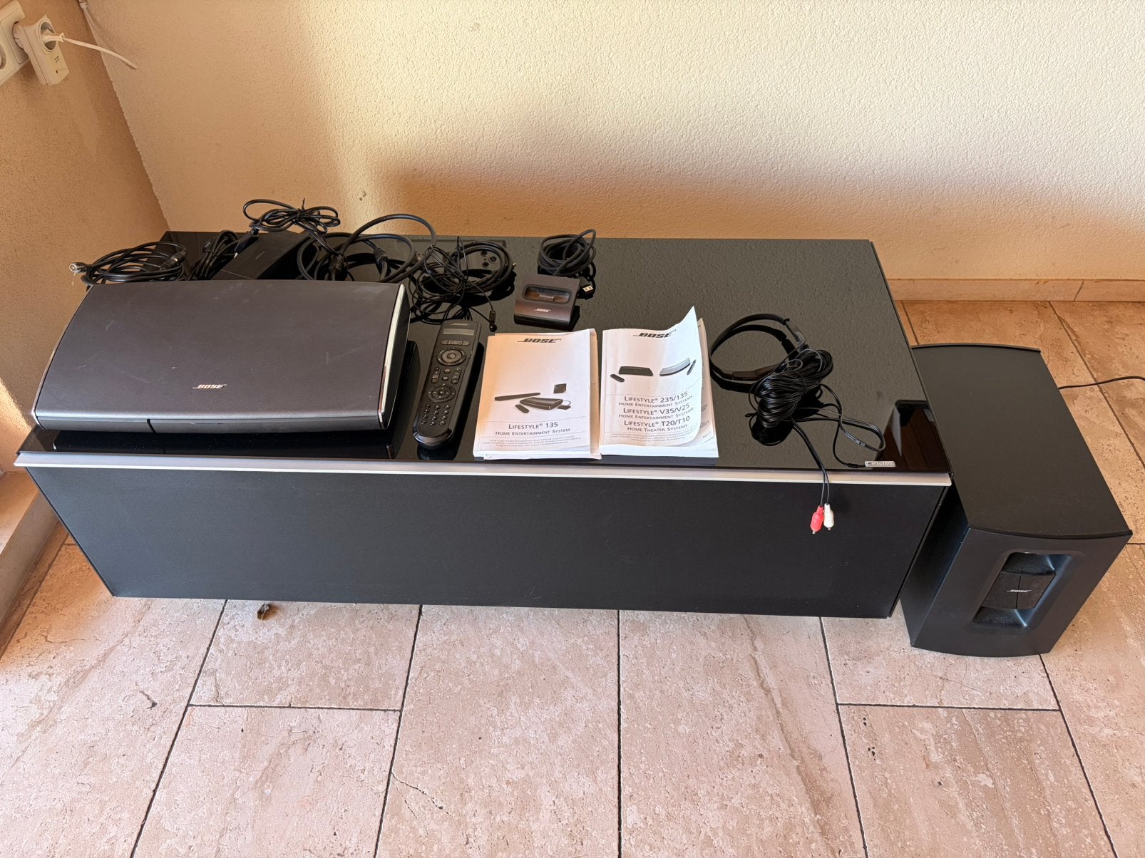 Spectral TV-meubel met Bose Lifestyle 135 speakerset, Gebruikt, 2.1-systeem, 70 watt of meer, Overige spelers