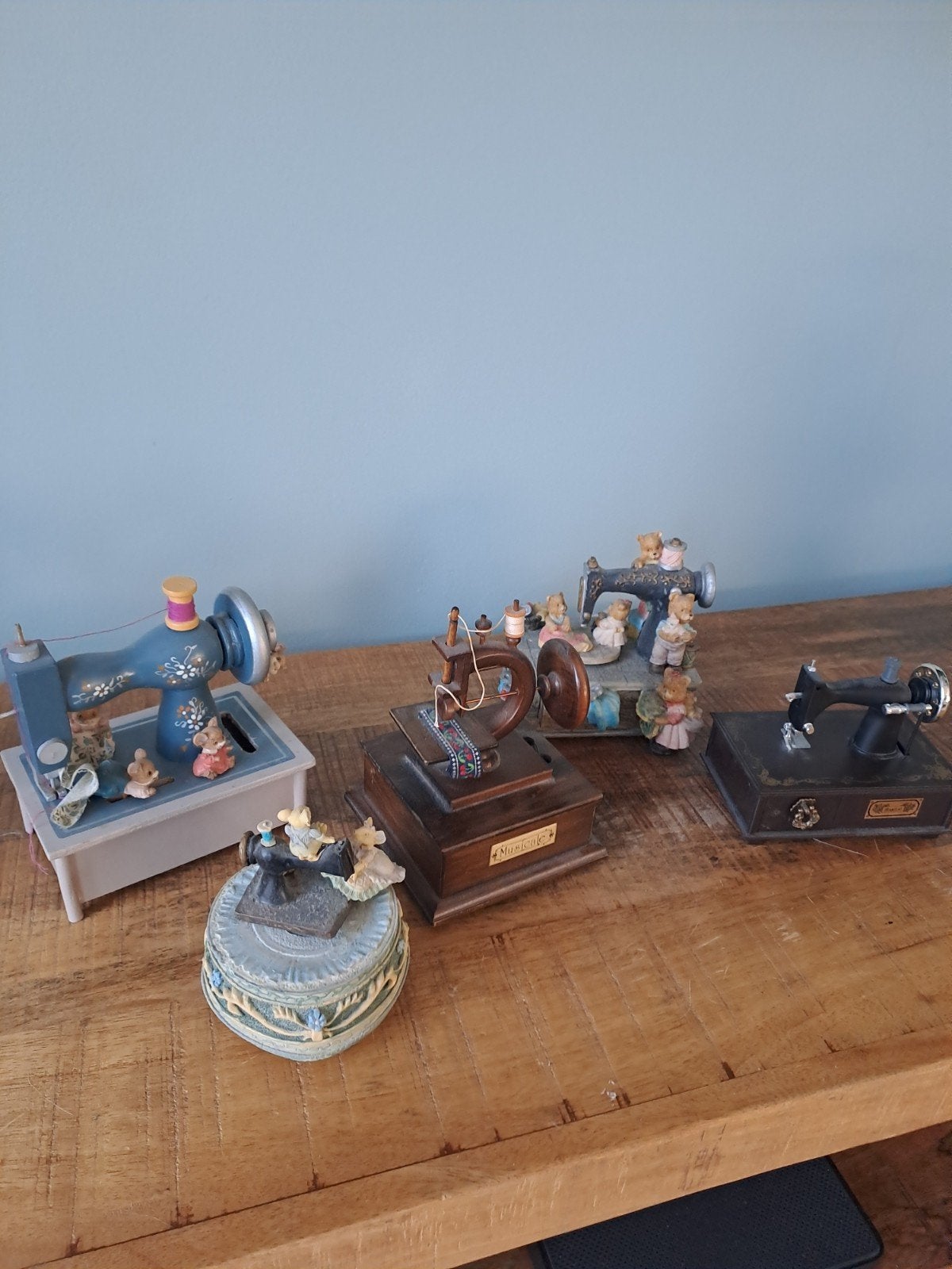 5 stuks muziekdoos naaimachine, Verzamelen, Ophalen of Verzenden