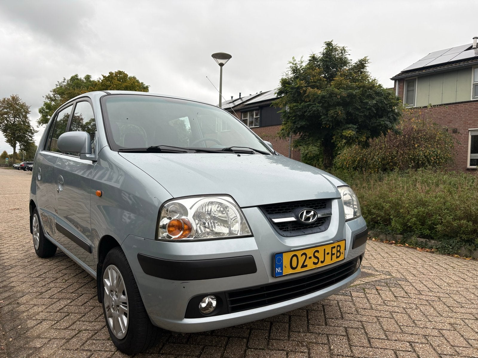 Hyundai Atos 1.1 AUT 2006 Blauw, Auto's, 31 €/maand, 4 cilinders, Origineel Nederlands, 400 kg