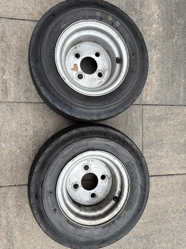 Nieuwe Trailer banden, inc. velgen 16.5x6.5-8, Motoren, Ophalen, Nieuw