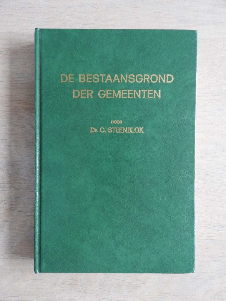 C. Steenblok - De bestaansgrond der gemeente, Boeken, Ophalen of Verzenden, Zo goed als nieuw