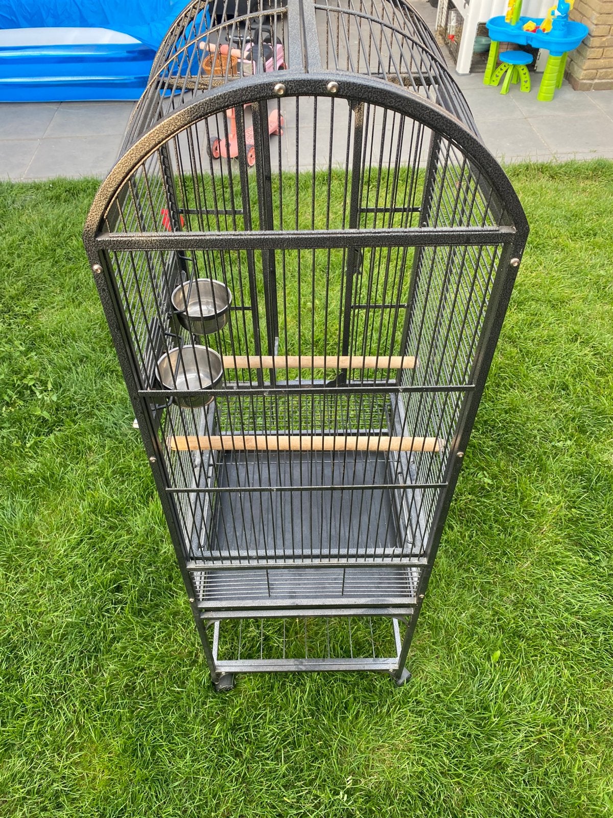 Papegaai kooi, Ophalen, Zo goed als nieuw, Metaal, Vogelkooi
