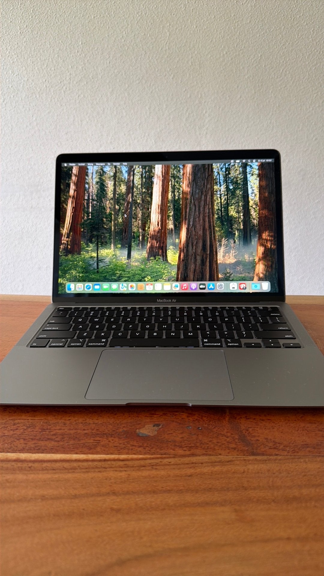 MacBook Air 2020  8GB 256GB 73 oplaadcycli oplader en doos, Computers en Software, 256 GB, Qwerty, 8 GB, 13 inch