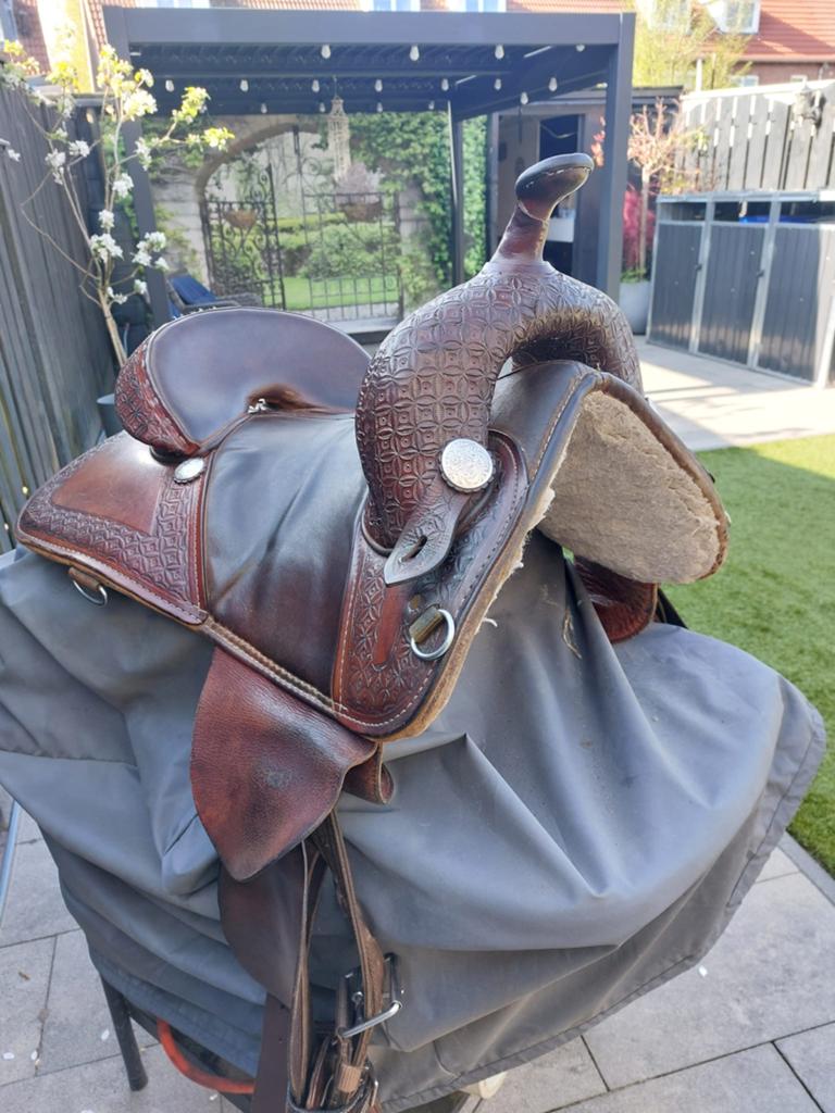 Bob Marshall western zadel, Dieren en Toebehoren, Paarden en Pony's | Zadels, Ophalen, Western