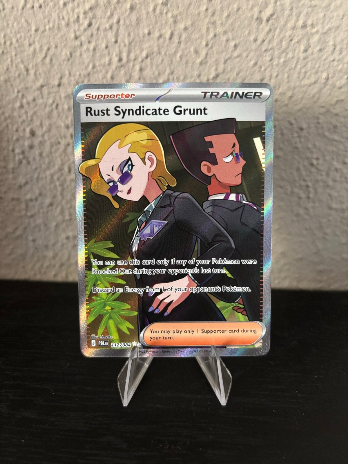 Rust Syndicate Grunt 112/84, Verzenden, Zo goed als nieuw, Losse kaart, Foil