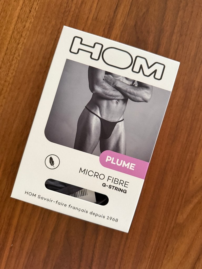 HOM Plume micro string, size L, zwart, Ophalen of Verzenden, Zwart, Slip