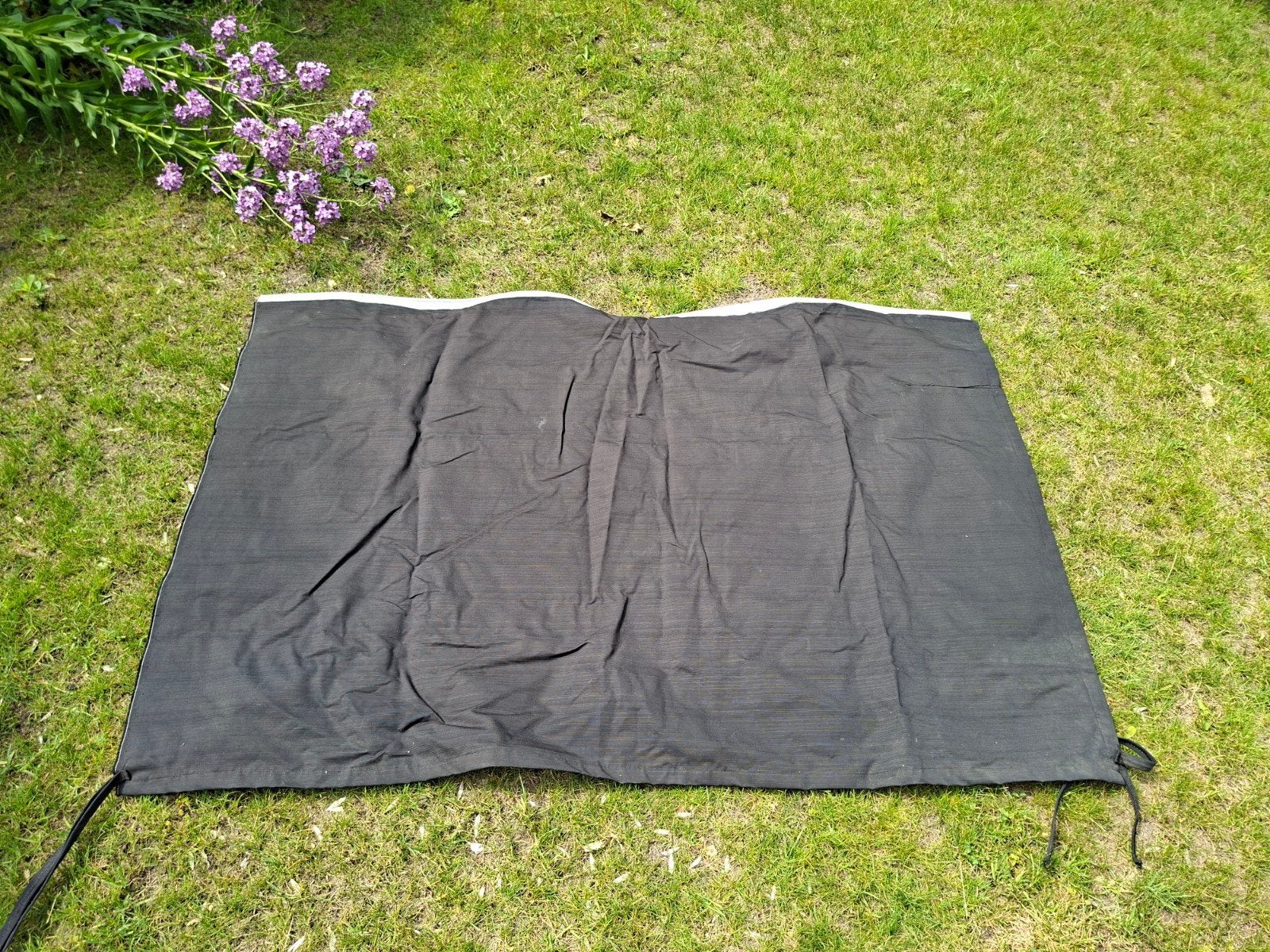 Zonnescherm met pees voor caravanraam - 100x145cm, Caravans en Kamperen, Ophalen of Verzenden, Zo goed als nieuw