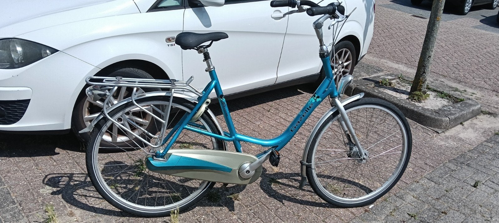 Mooie Gazelle fiets Dames, Fietsen en Brommers, Ophalen, Gebruikt, Velgrem, Versnellingen
