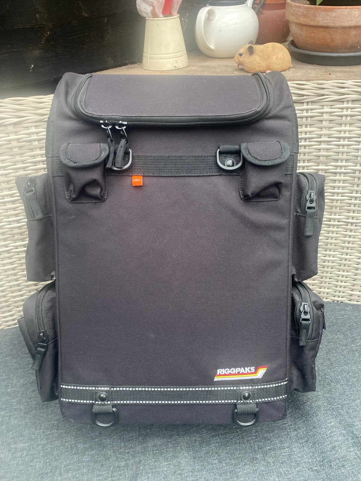 Riggpaks Nelson-Rigg Motorfiets Tanktas/Zadeltas Zwart, Motoren, Ophalen, Gebruikt