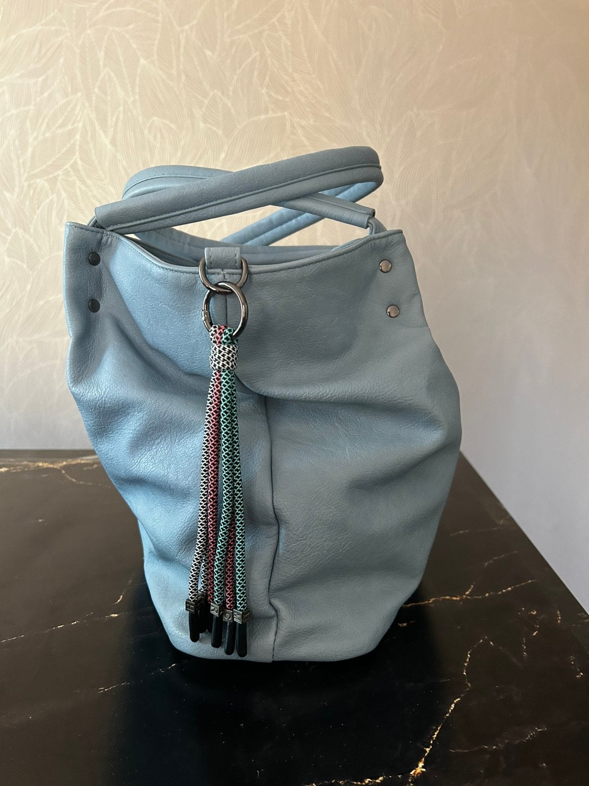 Hand/schoudertas, Sieraden, Tassen en Uiterlijk, Ophalen of Verzenden, Zo goed als nieuw, Blauw, Handtas