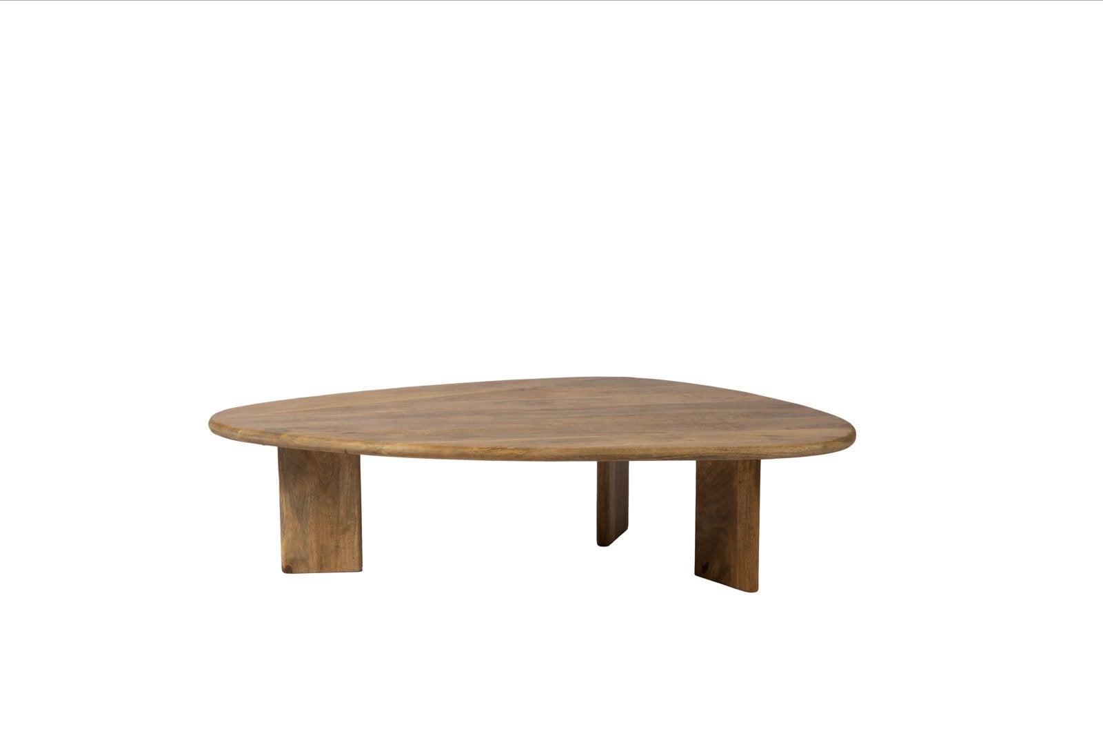 Organische salontafel van massief mangohout - Nieuw in doos, 100 tot 150 cm, Nieuw, Minder dan 50 cm, Ovaal