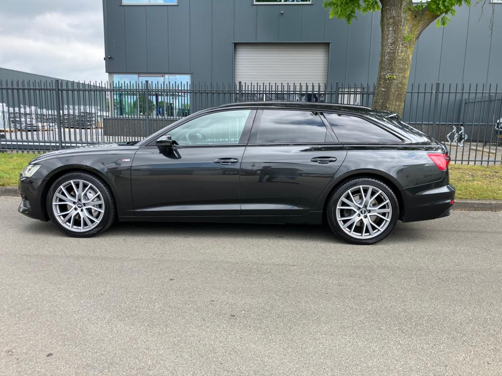 Audi A6 50 TDI Quattro 286pk Tiptronic 2020 Grijs, Zwart, Leder en Stof, Zwart, Diesel