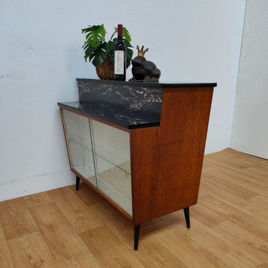 Mid-Century Design Barkastje drankenkastje, vitrinekastje 16, Huis en Inrichting, Valkenswaard, Gebruikt, 5 laden of meer, Info@flashbackfurniture.nl