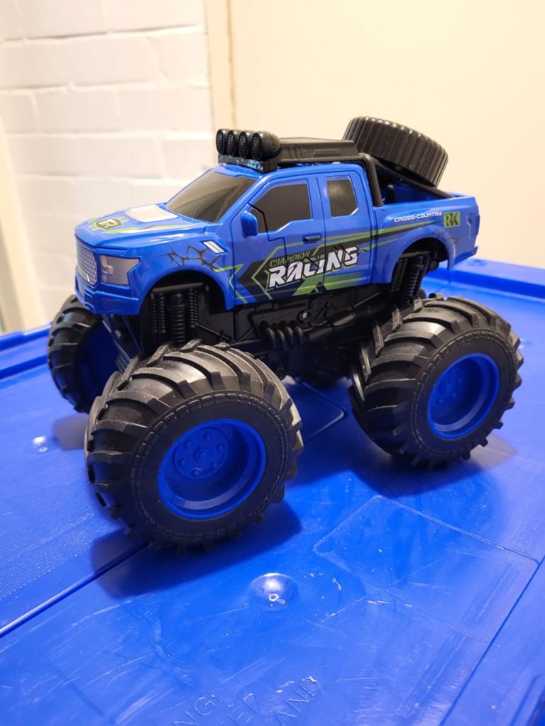 Blauwe Monster Truck Speelgoedauto, Ophalen of Verzenden, Gebruikt