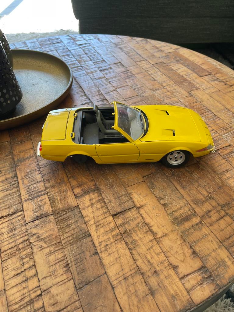 Giodi Ferrari 365 Daytona Spyder Geel - Schaalmodel, Ophalen of Verzenden, Gebruikt, Auto, Overige merken