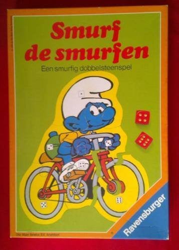 Smurf de Smurfen dobbelsteenspel + Smurfen domino (evt meer), Ophalen of Verzenden, Gebruikt, Verschillende Smurfen