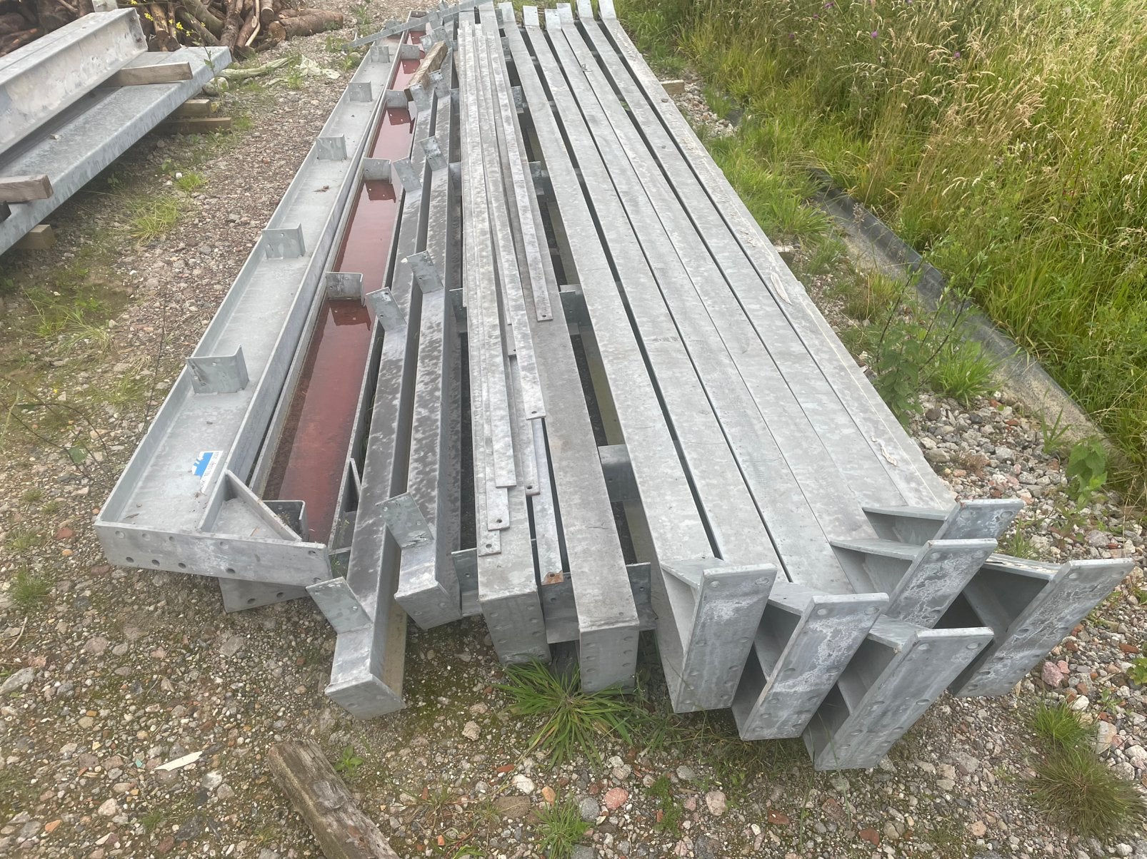 Gegalvaniseerde stalen balken / dak, Doe-het-zelf en Verbouw, Metalen, Ophalen of Verzenden, Gebruikt, IJzer
