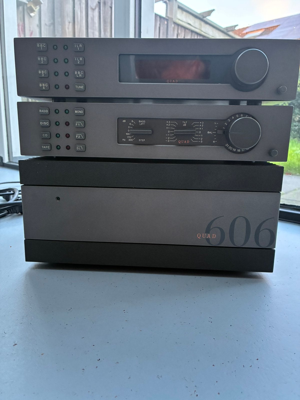 Quad Set: Quad 606 (Revisie nodig)+ Quad 34 + FM4, Ophalen, Gebruikt, Overige merken, Losse componenten