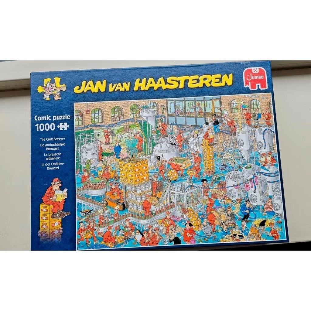 Jan van Haasteren - Ambachtelijke Brouwerij - (1000 stuks), Ophalen of Verzenden, 500 t/m 1500 stukjes, Zo goed als nieuw, Legpuzzel