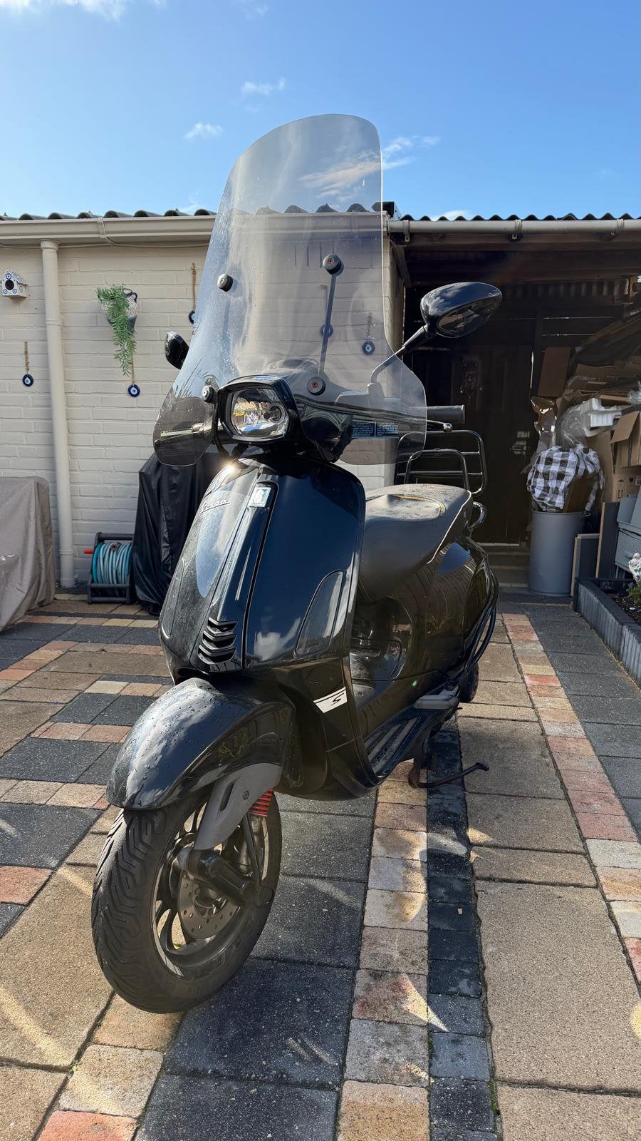 Vespa Sprint 2018 | glans zwart | brom, Ophalen, Overige modellen, Maximaal 45 km/u, Zo goed als nieuw
