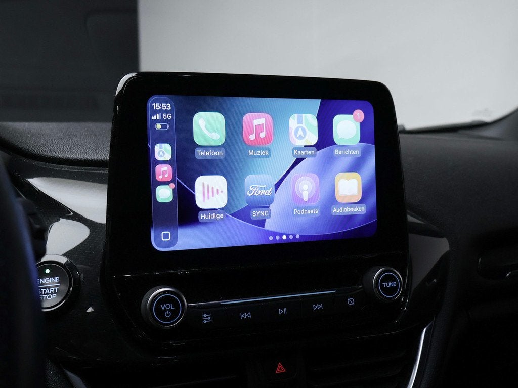Ford Fiesta 1.0 EcoBoost ST-Line (APPLE CARPLAY,NAVI,LED,CRU, Gebruikt, Euro 6, Blauw, Origineel Nederlands