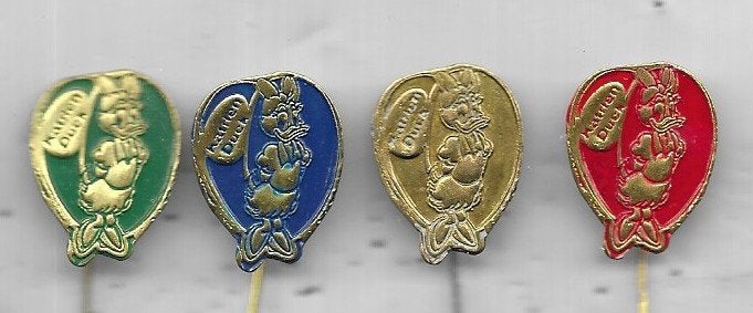 4 X OMA DUCK UIT 1 SERIE, Ophalen of Verzenden, Gebruikt, Merk, Speldje of Pin