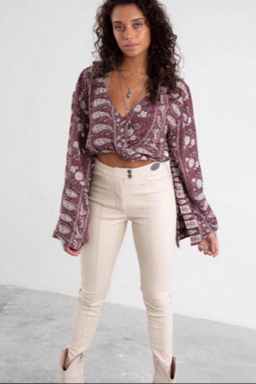 Moost Wanted Boho Blouse met Paisley Print en Wijde Mouwen, Kleding | Dames, Blouses en Tunieken, Zo goed als nieuw, Maat 36 (S)