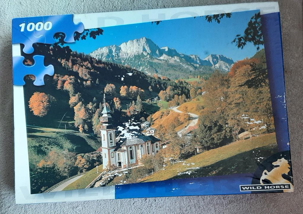 Legpuzzel Berchtesgadener land (White horse puzzel), Ophalen of Verzenden, 500 t/m 1500 stukjes, Gebruikt, Legpuzzel
